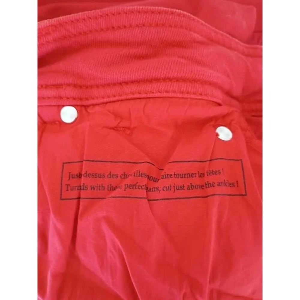 Sezane red denim